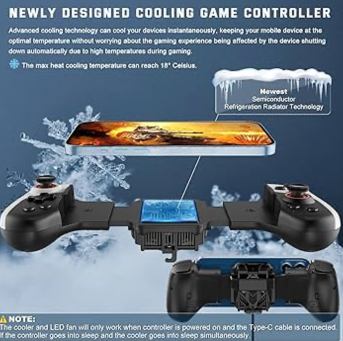 Game Controller with cooler