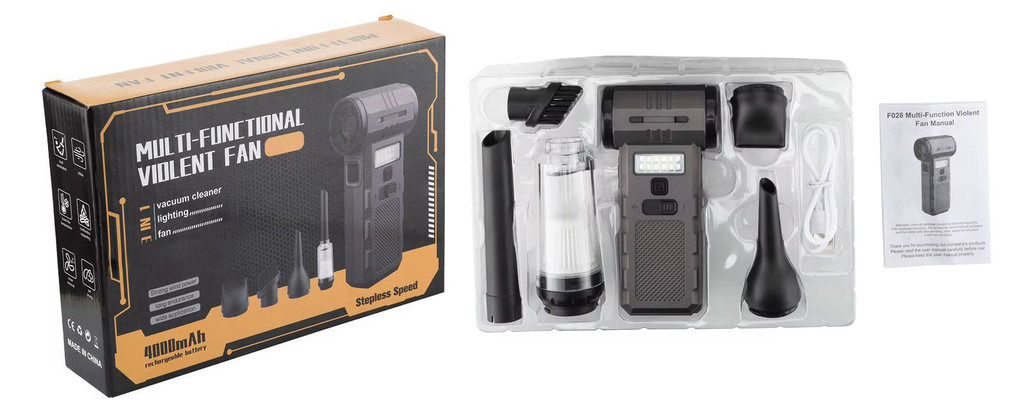 Mini air pumb with vacuum 3in1 